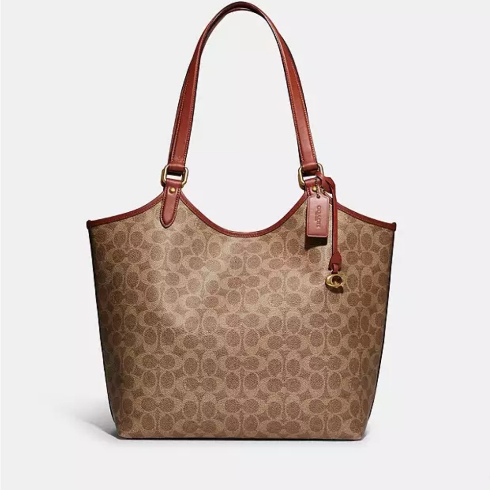 Coach CC signature canvas day tote